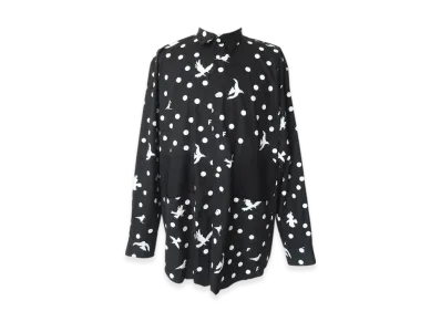 BLACK COMME des GARCONS x Filip Pagowski Cotton Broadcloth Print 3 "Black"