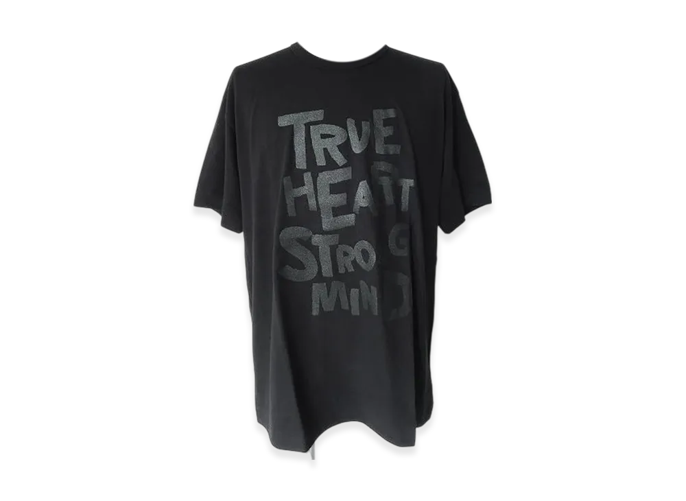 BLACK COMME des GARCONS Cotton Jersey Message Print "Black"