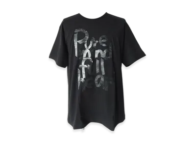 BLACK COMME des GARCONS Cotton Jersey Message Print "Black"