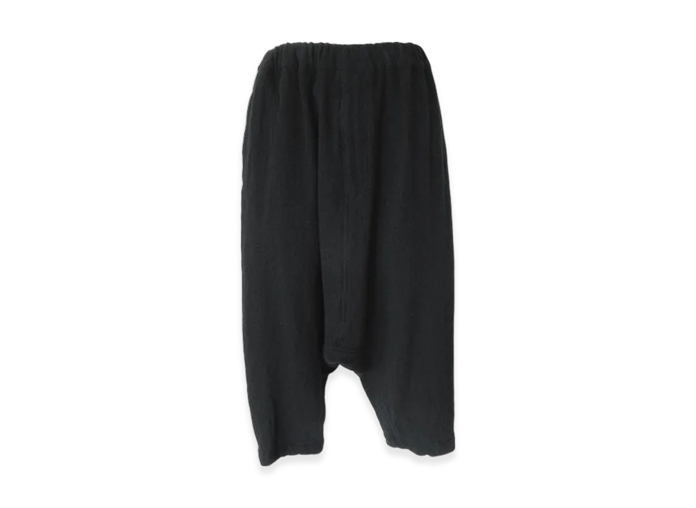 BLACK COMME des GARCONS Wool / Nylon Medium Tweed Garment Treated "Black"