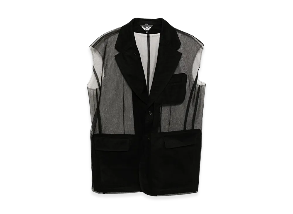 BLACK COMME des GARCONS Sleeveless Jacket "Black"