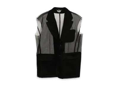 BLACK COMME des GARCONS Sleeveless Jacket "Black"