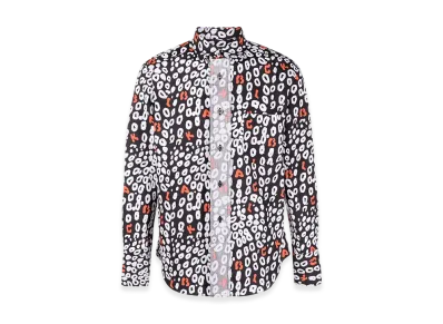 BLACK COMME des GARCONS Leopard Shirt "Black"
