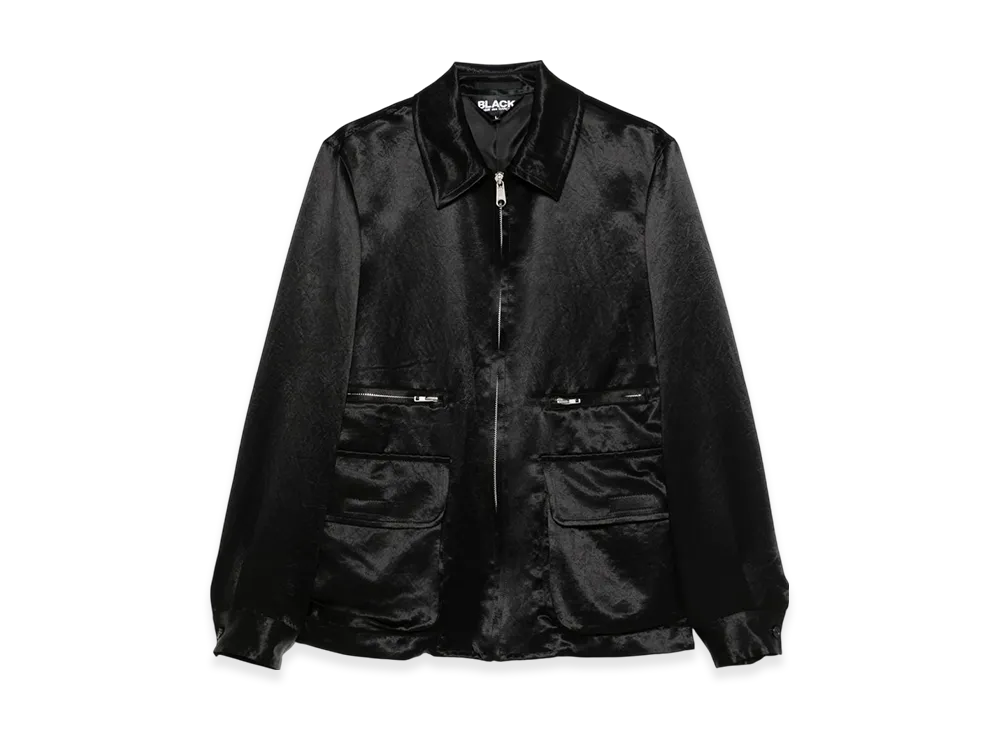 BLACK COMME des GARCONS Satin Jacket "Black"