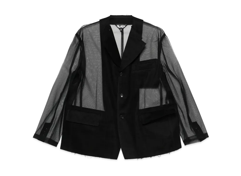 BLACK COMME des GARCONS Tulle Jacket "Black"