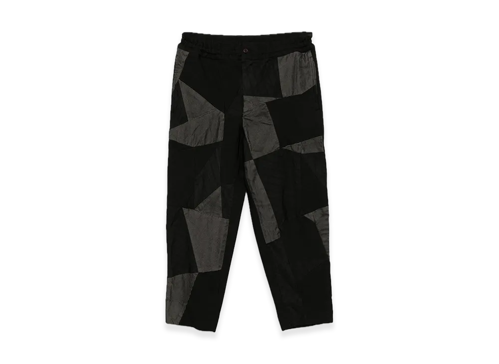 BLACK COMME des GARCONS Gabardine Patchwork Pants "Black"