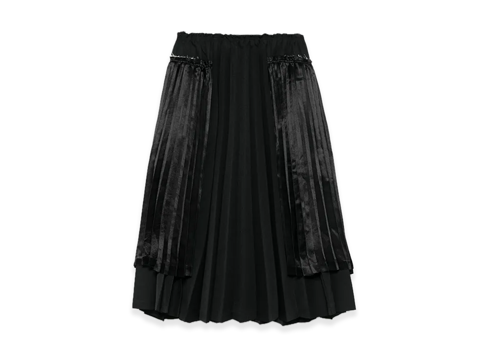 BLACK COMME des GARCONS Print Midi Skirt "Black"
