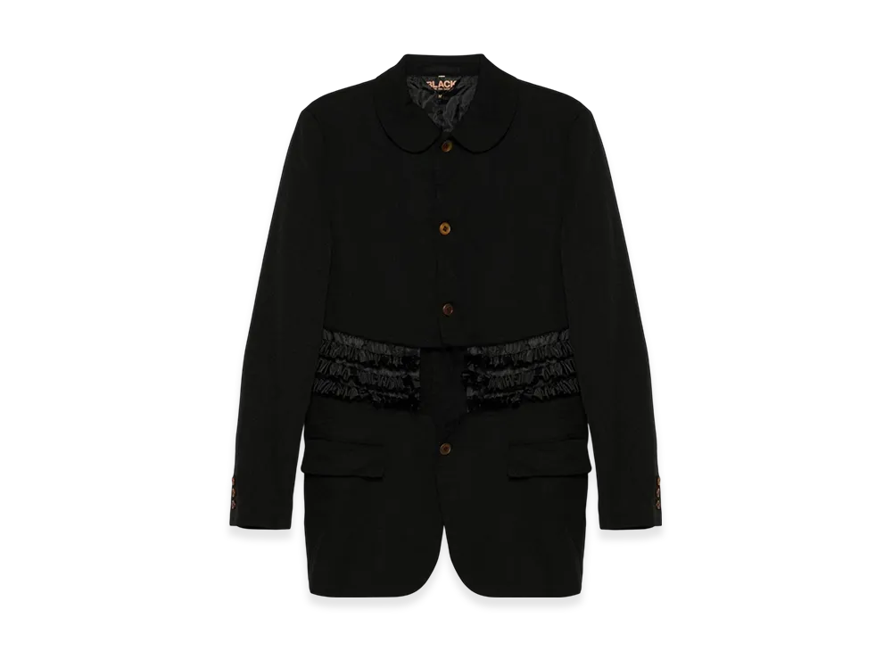 BLACK COMME des GARCONS Ruffle Shirt Jacket "Gray"