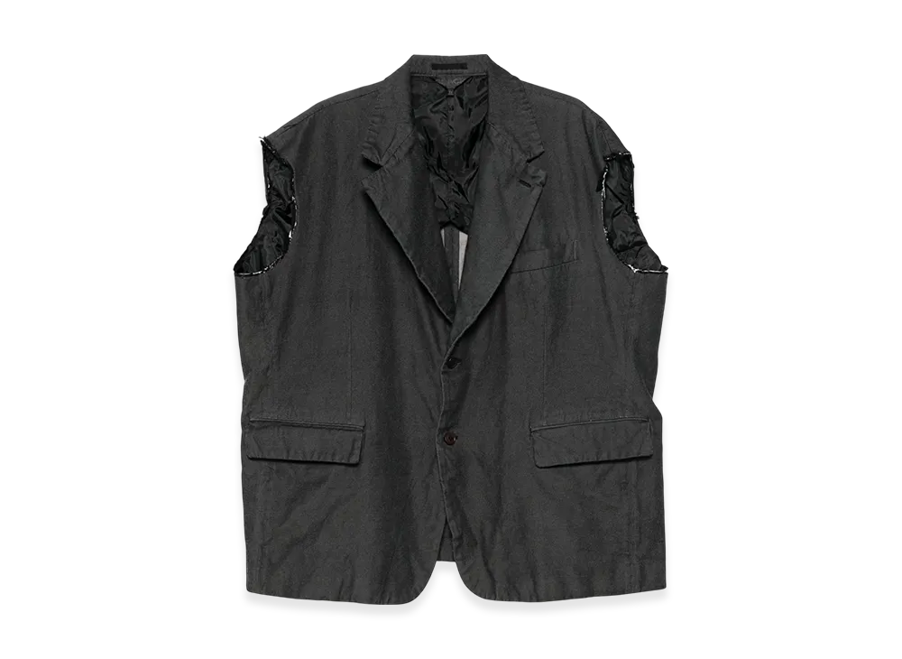 BLACK COMME des GARCONS Denim Gilet "Black"