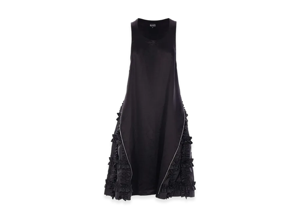 BLACK COMME des GARCONS Frill Detail Dress "White"
