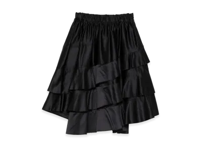 BLACK COMME des GARCONS Cut-Off Edge Skirt "Black"