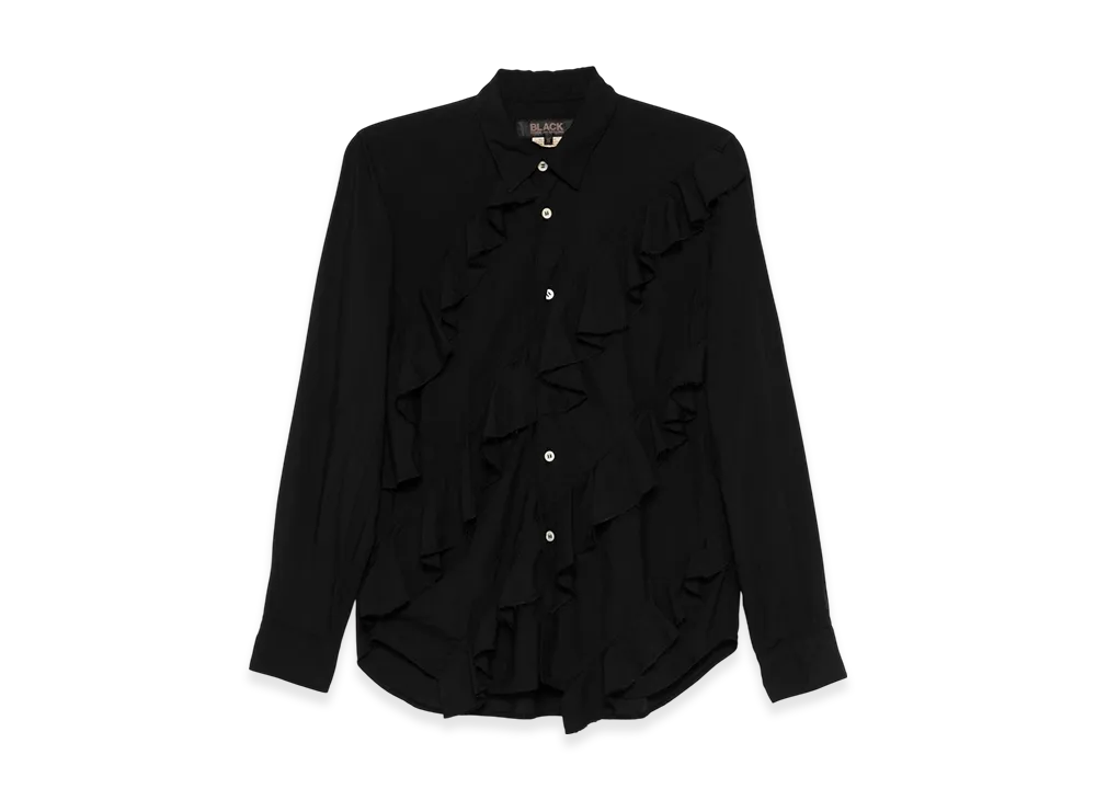 BLACK COMME des GARCONS Ruffle Blouse "Black"