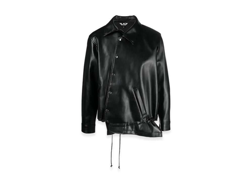 BLACK COMME des GARCONS Animal-Free Leather Jacket "Black"