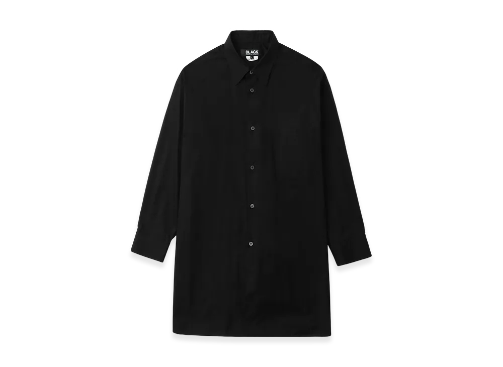 BLACK COMME des GARCONS High-Low Hem Shirt "Black"