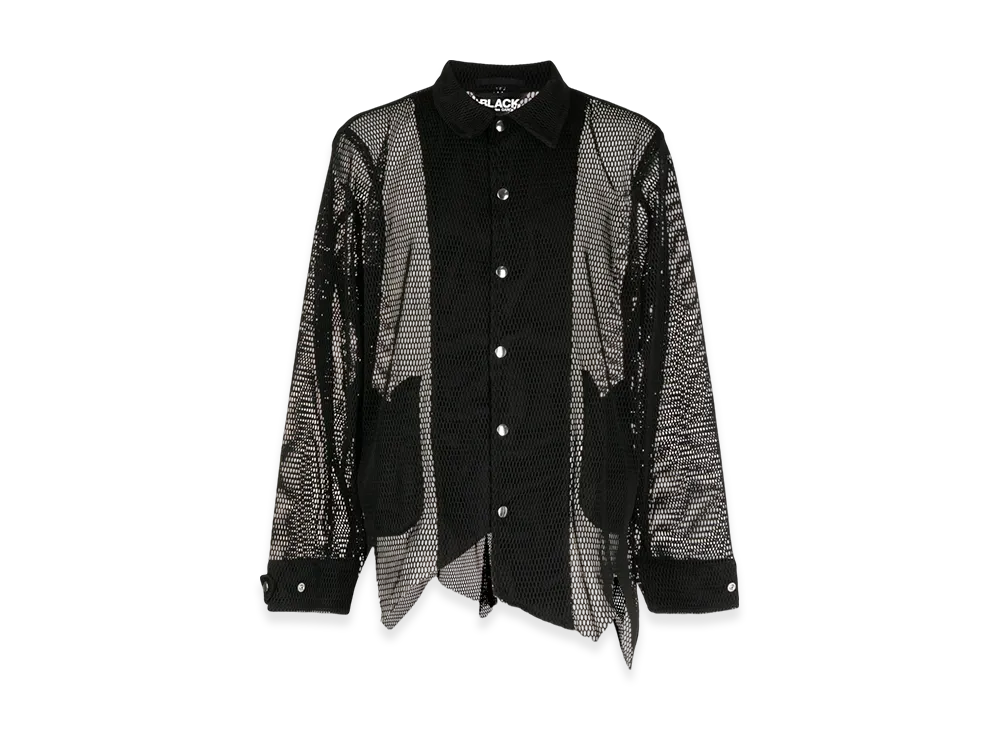 BLACK COMME des GARCONS Asymmetric Shirt Jacket "White"