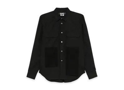 USED テコンV Tシャツ ブラック 黒 ユーズド BLACK COMME des GARCONS Drape Detail Shirt