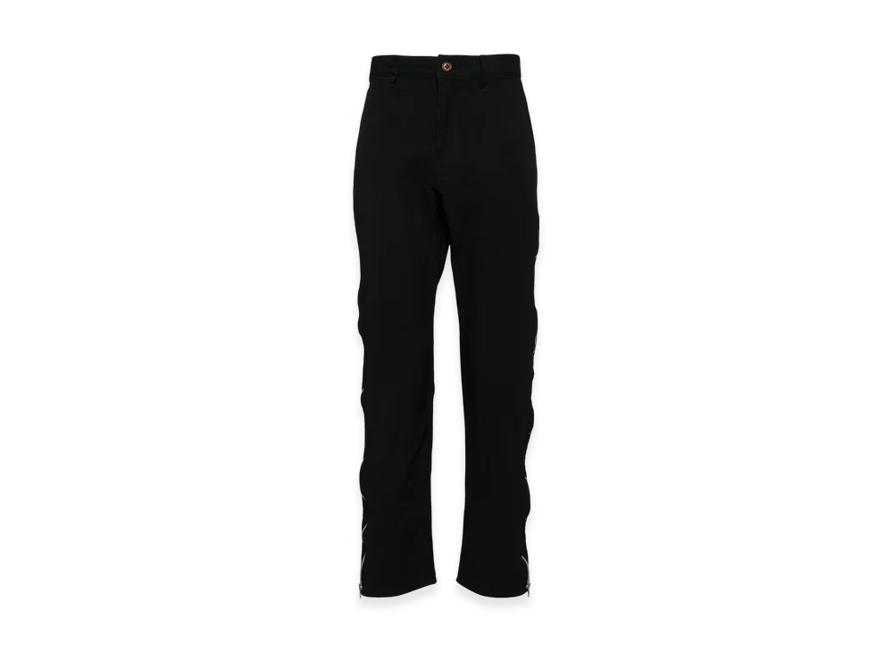 BLACK COMME des GARCONS Zip-Up Tapered Pants "Gray"