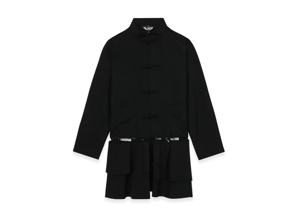 BLACK COMME des GARCONS Wool Blend Coat "Black"