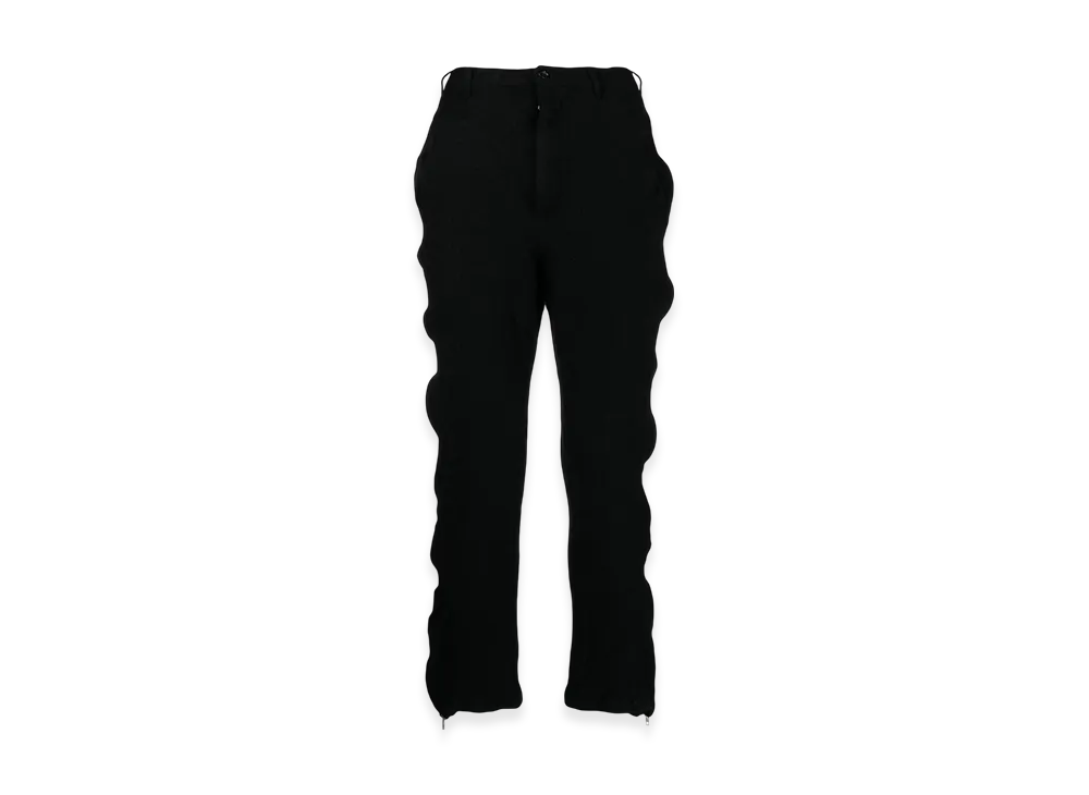 BLACK COMME des GARCONS Zip-Trim Pants "Black"