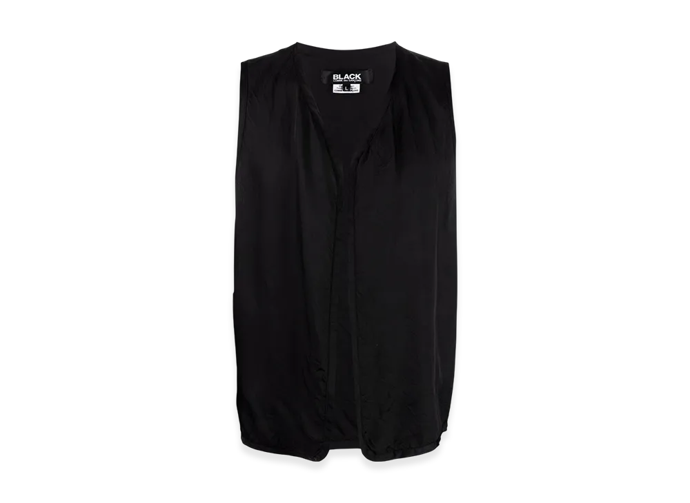 BLACK COMME des GARCONS Logo Vest "White"