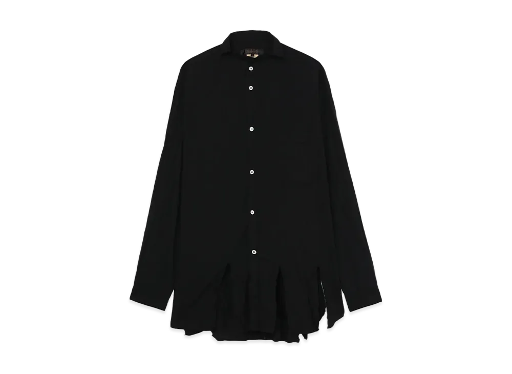 BLACK COMME des GARCONS Asymmetric Hem Shirt "Black"