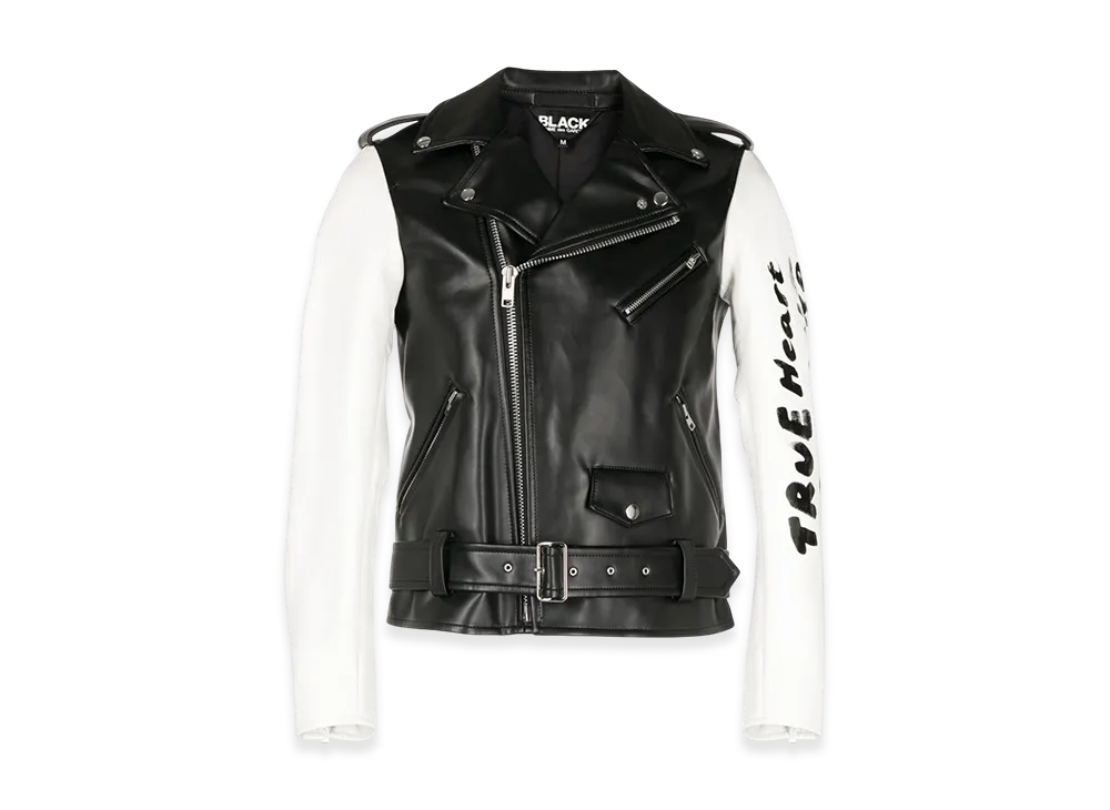 BLACK COMME des GARCONS Contrast Sleeve Bomber Jacket "Black"