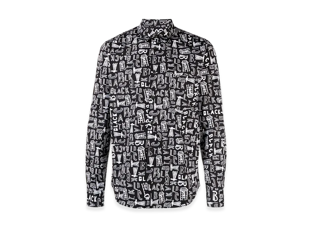 BLACK COMME des GARCONS Long Sleeve Shirt "Black"