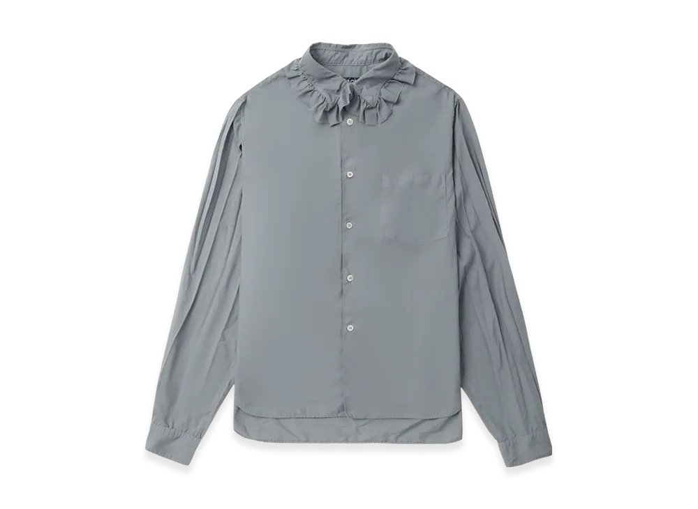 BLACK COMME des GARCONS Ruffle Collar Shirt "Black"