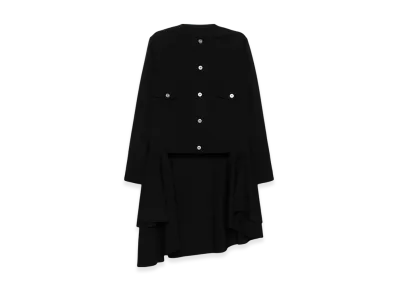 BLACK COMME des GARCONS Damaged Panel Jacket "White"