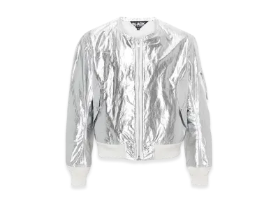 BLACK COMME des GARCONS Metallic Bomber Jacket "Silver"