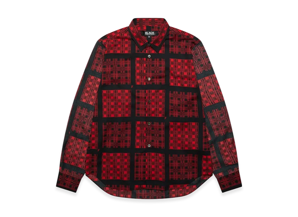 BLACK COMME des GARCONS Check Shirt "Red"