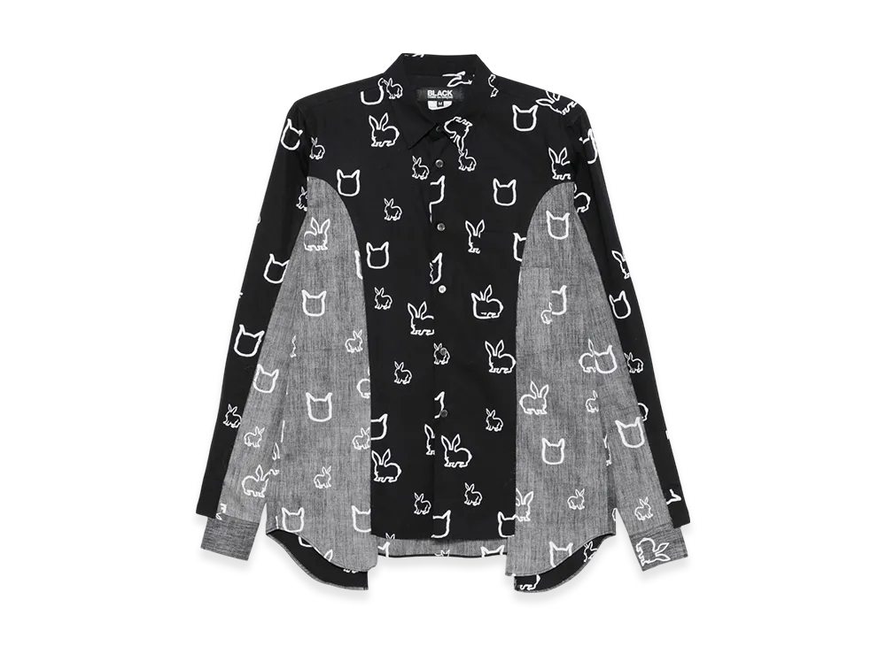 BLACK COMME des GARCONS Graphic Shirt "Silver"