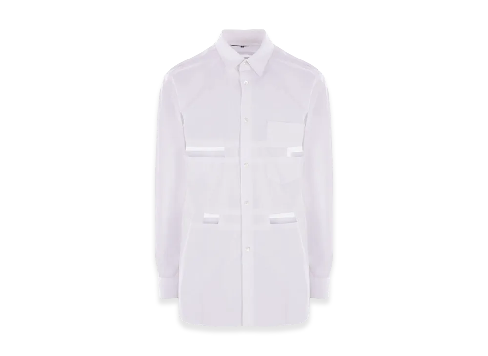 BLACK COMME des GARCONS Poplin Shirt "Black"