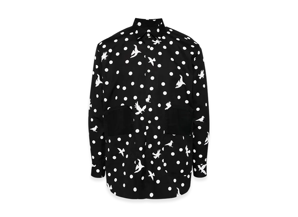 BLACK COMME des GARCONS Polka Dot Shirt "White"