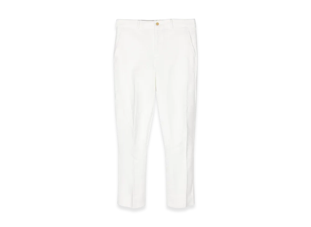 BLACK COMME des GARCONS Cropped Slim Pants "White"