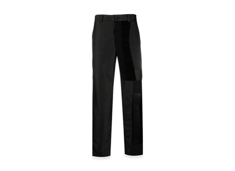 BLACK COMME des GARCONS Patchwork Straight Pants "Black"