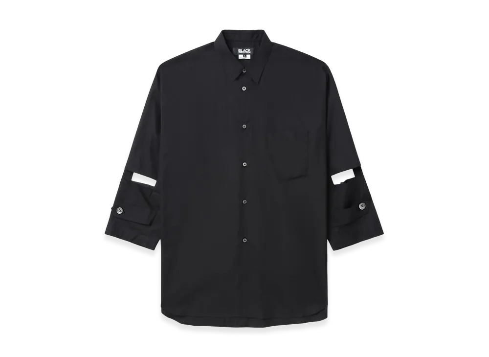 BLACK COMME des GARCONS Cotton Poplin Shirt "White"