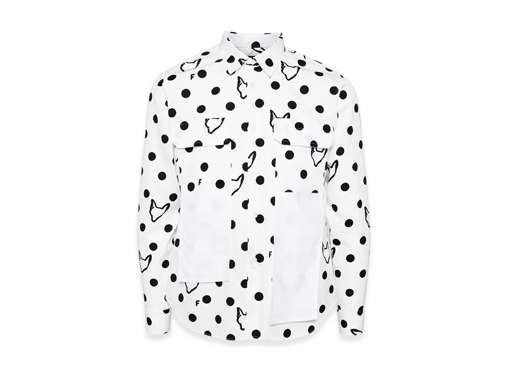 BLACK COMME des GARCONS Polka Dot Shirt "Black"