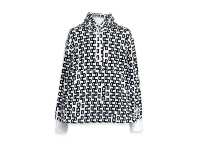 COMME des GARCONS CDG All Over Print Hoodie "White/Black"