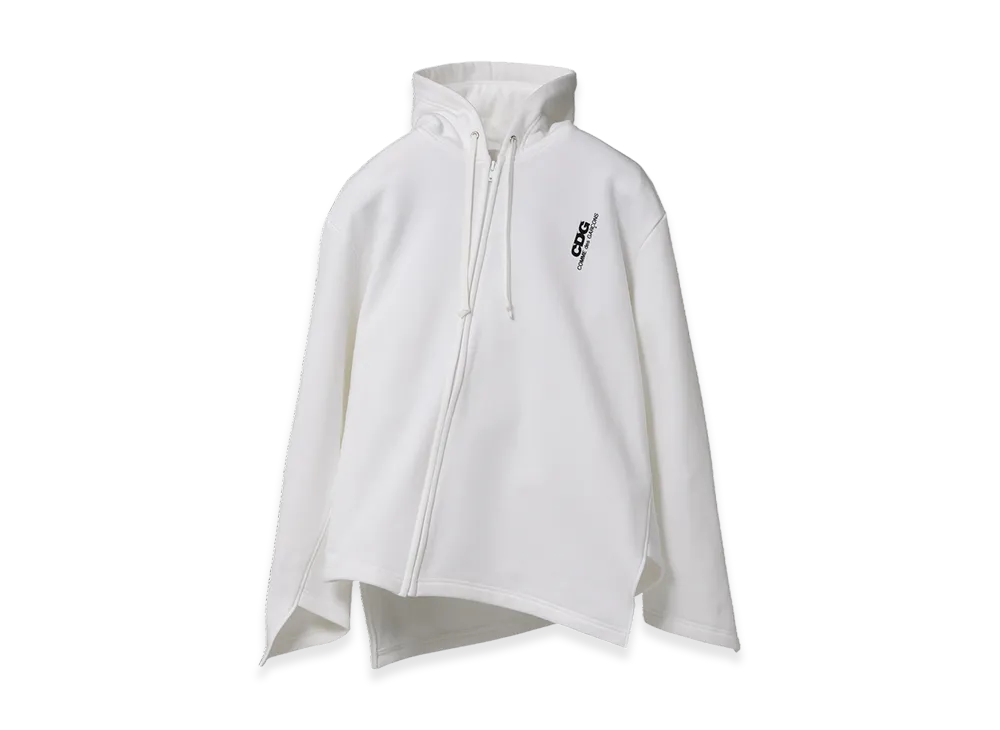 COMME des GARCONS CDG Bias Hooded Sweatshirt "White"