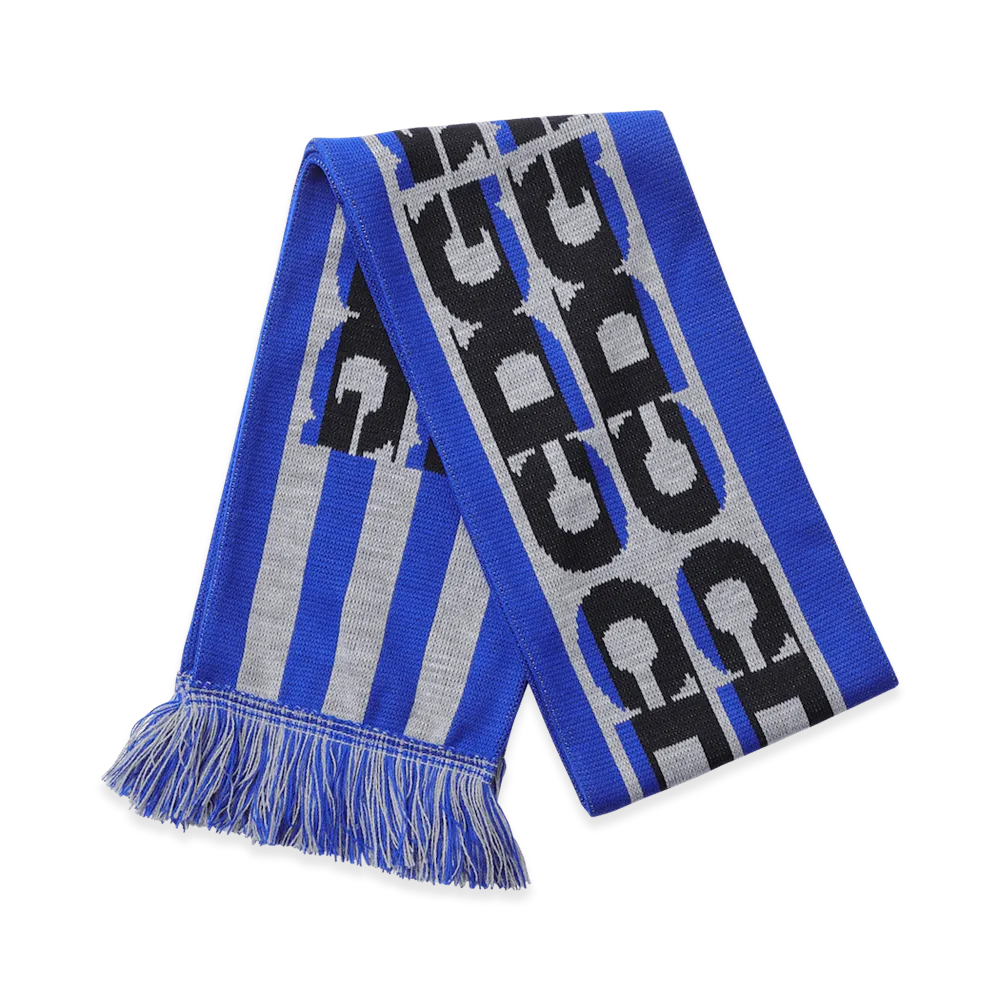 COMME des GARCONS CDG Knit Stole Black & Blue Striped "Blue"