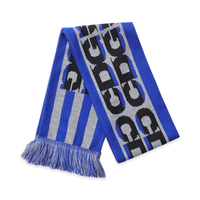 COMME des GARCONS CDG Knit Stole Black & Blue Striped "Blue"