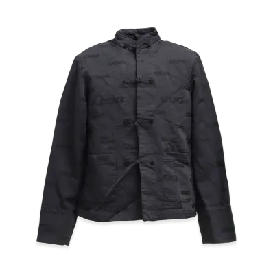 COMME des GARCONS CDG Polyester Jacquard Garment Treated China Jacket "Black"