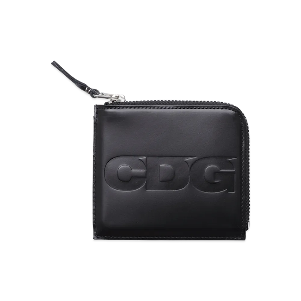 COMME des GARCONS CDG Wallet 2 / Embossed Logo "Black"