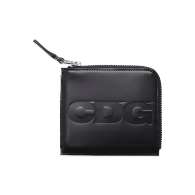 COMME des GARCONS CDG Wallet 2 / Embossed Logo "Black"