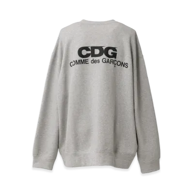 COMME des GARCONS CDG Oversized Crew Neck Sweatshirt "Grey"