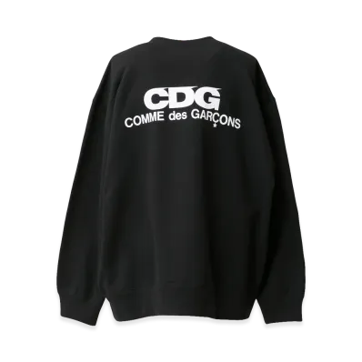 COMME des GARCONS CDG Oversized Crew Neck Sweatshirt "Black"