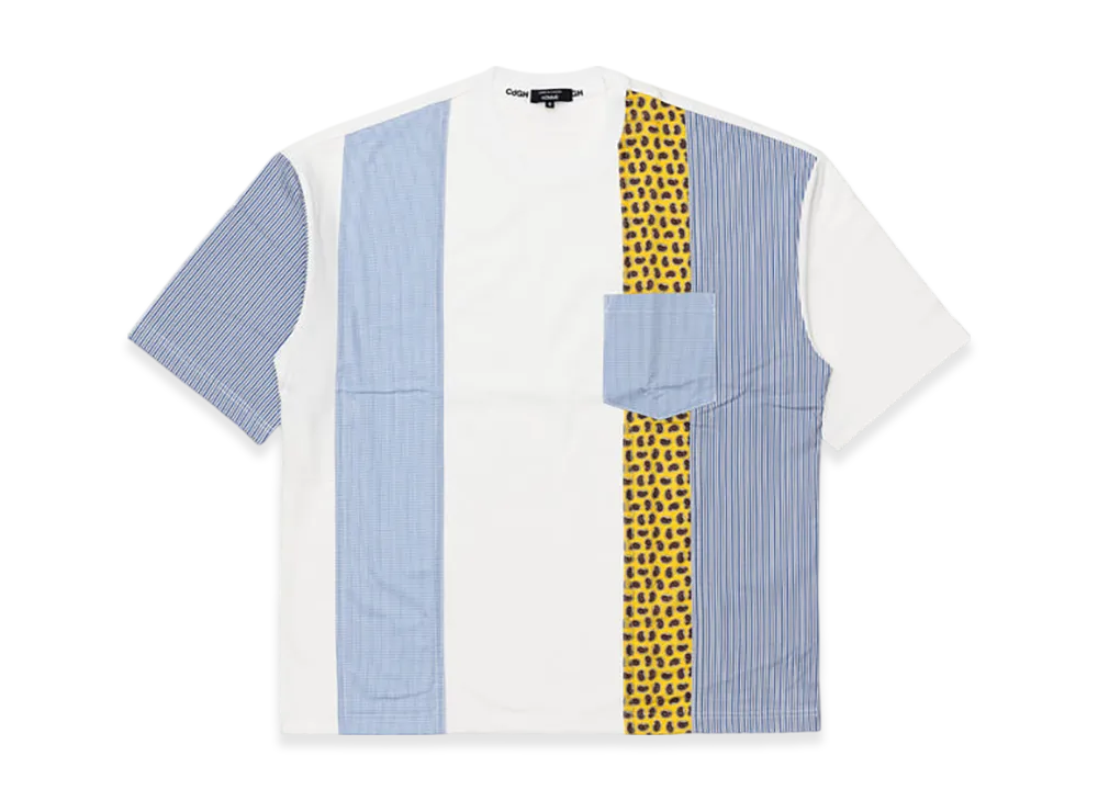 COMME des GARCONS HOMME Cotton Jersey T-shirt "White/Mix"