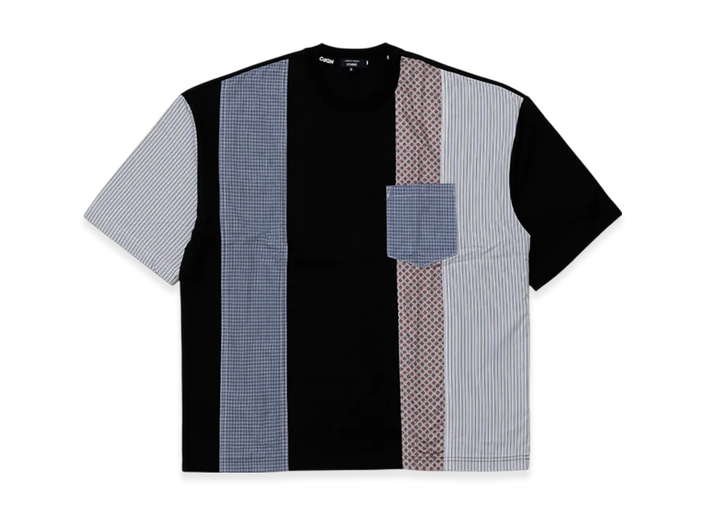 COMME des GARCONS HOMME Cotton Jersey T-shirt "Black/Mix"