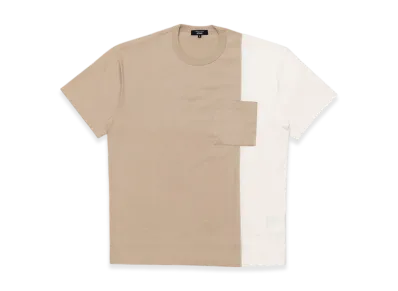 COMME des GARCONS HOMME Cotton Jersey T-shirt "Beige/White"